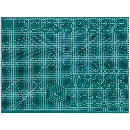 A2 Selvhelende Skæremåtter - Dobbeltsidet Skridsikker Overflade - Selvhelende Kvalitet - Skæremåtte til Håndværk, Stof, Quiltning, Syning, 