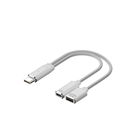 USB C-splitter med PD100W-lading og OTG-funksjonalitet for flere enheter