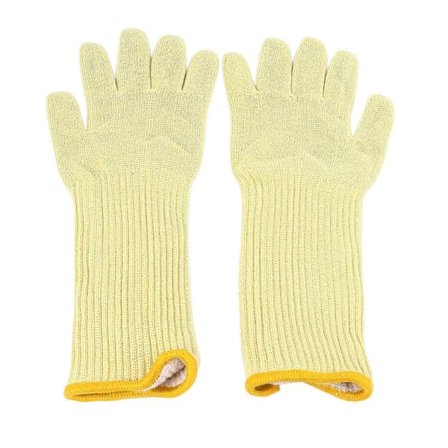 1 par ovnhandsker dobbelt lag aramidfiber 300°C høj temperatur resistent strik fleksibel bagehandske LGL