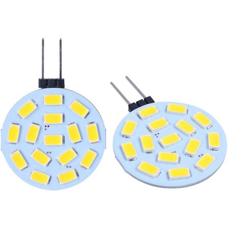 4 kpl G4 3W 5730 Smd 15 LED-lamppu Valkoinen Merenkulkuvalaistus 12V DC