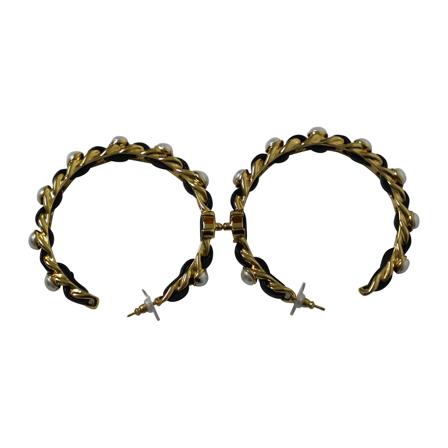 Chanel Vintage Earrings gul, Dam Vintage Smycken, Dam, Storlek: ONE SIZE