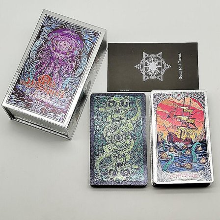 Klassiske guldfolie vandtætte tarotkort med magnetisk æske som en speciel gave