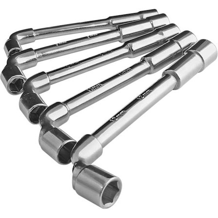 5 stk. metriske L-formede forskjøvede umbrakonøkler Dobbelthode albue sekskantnøkler for mekanisk reparasjon 8 mm 9 mm 10 mm 11 mm 12 mm