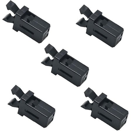 5 stk Plast Erstatning Latchestrash Can Lock Catch Press Touch Lopp Bin Clip Latch Reparasjon Erstatning Lockblack