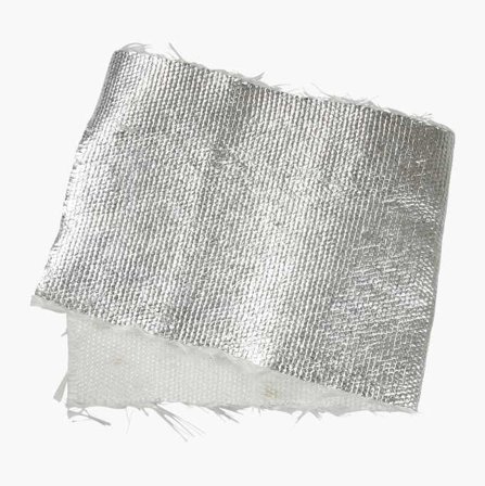 Biltema - Varmeskjold - Varmebeskyttende Aluminiumsbelagt Materiale for Starter, Eksosdeler etc., Klippes til Ønsket Mål