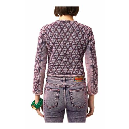 Diesel Fashion show collarless Jacka lila, Dam, Dam, Storlek: S