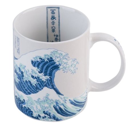 Great Wave Off Kanagawa-krus, 350 ml keramisk kaffekop