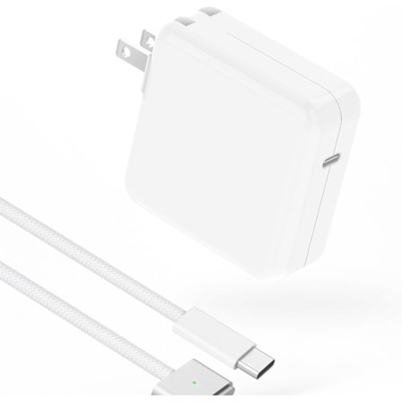 Laddare för MacBook Air 13 15 tum MacBook Pro 14 tum 2025 2024 2023 2022 2021 M4 M3 M2 M1, 70W USB C Strömadapter, 2m USB C till 3 Flätad Kabel