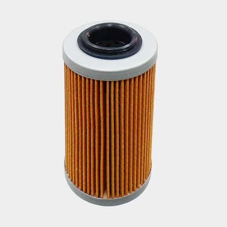 Sno-X Oljefilter passar Rotax, högpresterande filter i orange papper och metall för optimalt skydd av din motor.