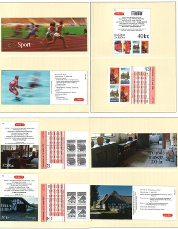 Danmark - Samling med frimærkehæfter i 1 ringbind - Postfrisk