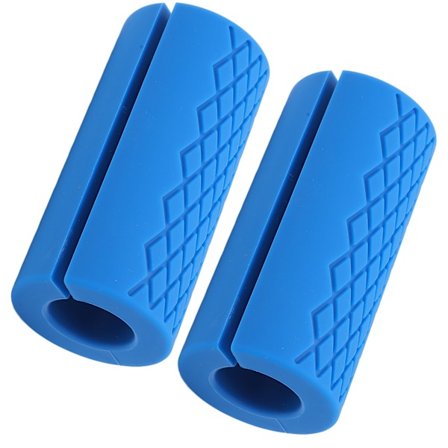 1 Par Tjocka Skivstångsgrepp Tjocka Halksäkra Gym Vikt Stånggrepp för Styrketräning Fitnessövning för Muskelbyggare Blå