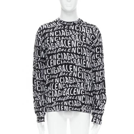 Balenciaga Vintage Pre-owned Wool tops , Zwart , Dames , Maat: M