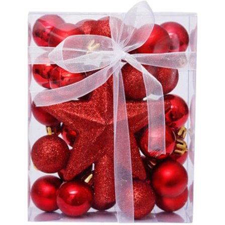 30 stk. 3 cm Juletræ Uknuselige Kuglepynt