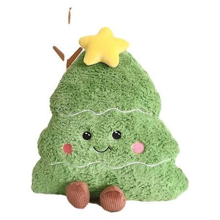 Jul Mjuk Flickhjärta Kudde Docka Julgran Soffa Kudde Plysch Kudde Present Docka