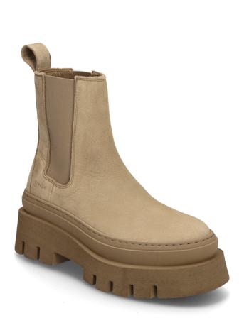Cph686 Vitello Black/Black Shoes Chelsea Boots Beige Copenhagen Studios