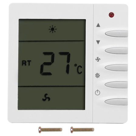 AC220V Centralt Klimaanlæg Ventilator LCD Termostat Temperaturregulator