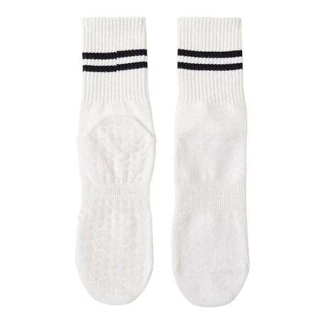 Pilates-sukat, joogakukat, pitosukat, liukumattomat joogakukat, liukumattomat sukat, joissa on pidot One Size White