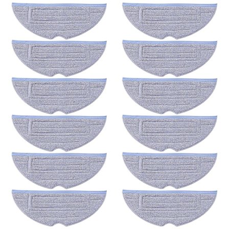 12 st Moppdukar för S7 S7+ S7 Maxv S7 Maxv Plus S7 Maxv Ultra Q7 Max+ Serie Robotdammsugare