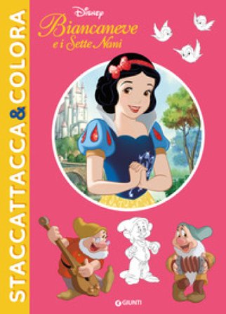 Biancaneve e i sette nani. Staccattacca&colora. Con adesivi. Ediz. a colori Walt Disney