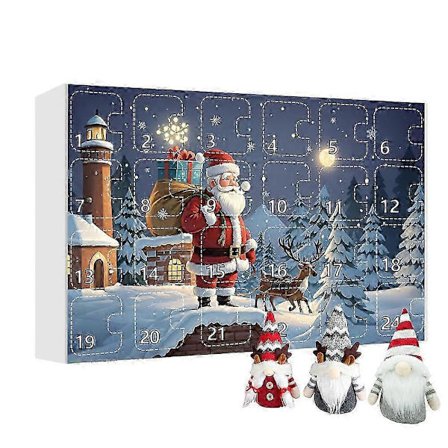 Jule Nisse Adventskalender 2025, 24 Dager Jule Nedtelling Blindboks