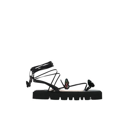 Sophia Webster Flat Sandalen , Zwart , Dames , Maat: 38 EU