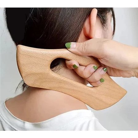 Træ Gua Sha massageværktøj, lymfedrænage massage