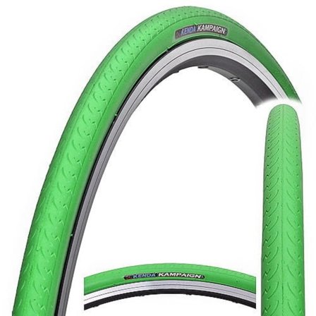 KENDA Cykeldæk 700 x 23c Grøn til Vejcykler