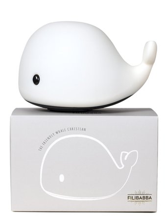 Filibabba Led Lampe - Christian The Whale - White - ONE SIZE