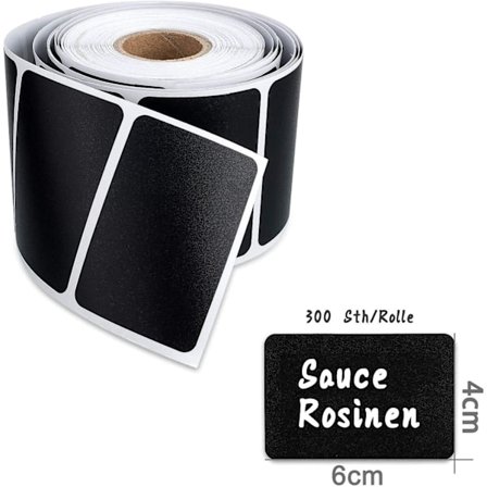 300 stk klistremerker for tavle, vanntette klistrelapper for kjøkkenkrydderglass, utklippsbok, mappegavemerker for barn og mer