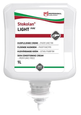 DEB Hudkräm Stokolan Light Pure 1L - Lyreco - Städ och hygien - Tvål och hygien - Hygiensystem - Deb