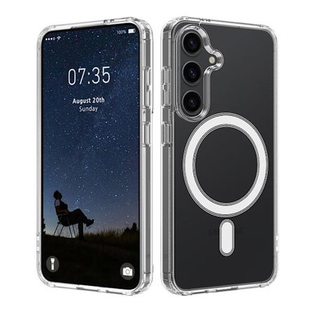 Samsung Galaxy S24 Hybrid Case with Magnet - Transparent