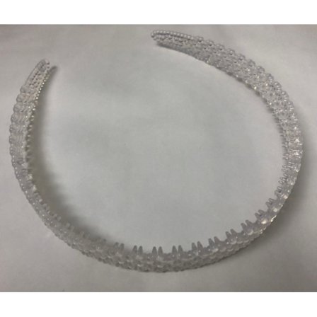 Diadem/Tiara til egen dekoration, plast, 10 tiaraer/pakke Transparent