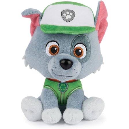 PAW Patrol Rocky i Signatur Genbrugsuniform Plyslegetøj, Fyldt Dyr til Børn fra 1 År og Op, 6"