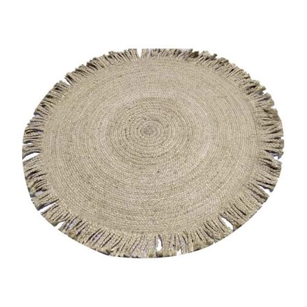 Amara-lattiamatto 120x120cm juutti beige