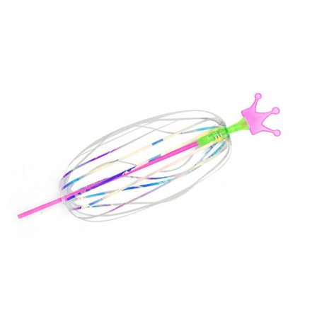 Variety Magic Flashing Twisted Bubble Wand Lysende Spin Regnbue Boble Ball Leke For [DmS]