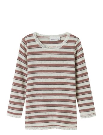 Nmfwang Wool Needle Ls Top Noos Pink Name It