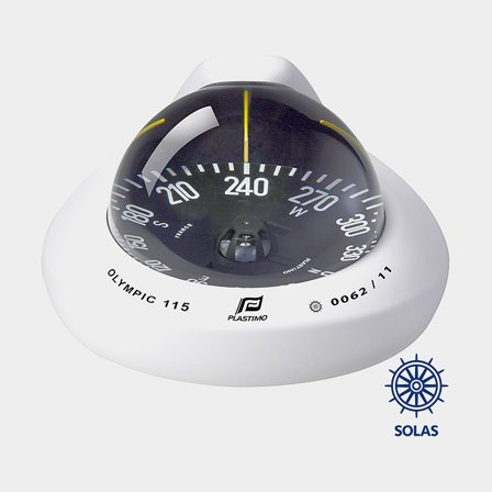 Kompass Plastimo Olympic 115 vit svart platt ros