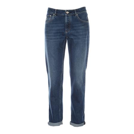 Brunello Cucinelli Broek , Blauw , Heren , Maat: L