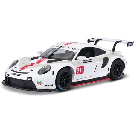 B18-28013 Porsche 911 RSR GT 1:24 Skala Die-Cast Samlebil, Assorterte Design og Farger