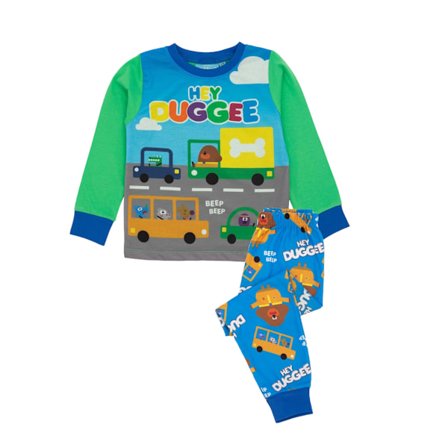 Hey Duggee Pojkar Långärmad Pyjamas Set 18-24 Månader Blå/Grön
