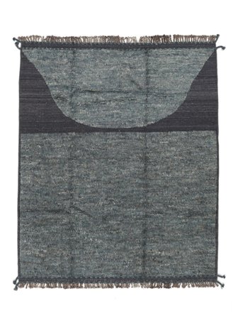 Hand Knotted Moroccan Berber - Afghanistan 209X250 Black/Dark Grey