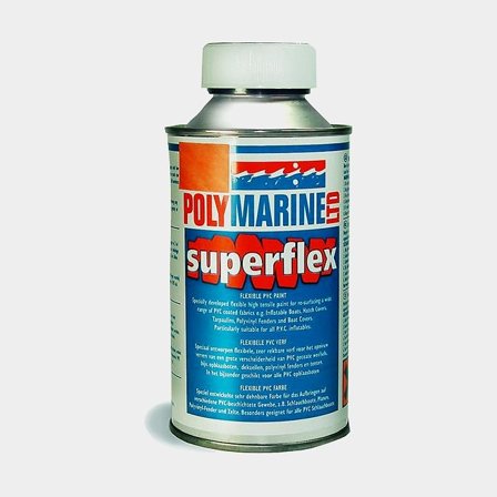 PVC paint for inflatable boat Polymarine Superflex PVC Paint Grey, 500 ml, grey