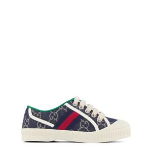 Kids - Gucci Navy GG Lace Up Denim Trainers 27 (UK 10) - Trainers - 27 EU - Navy
