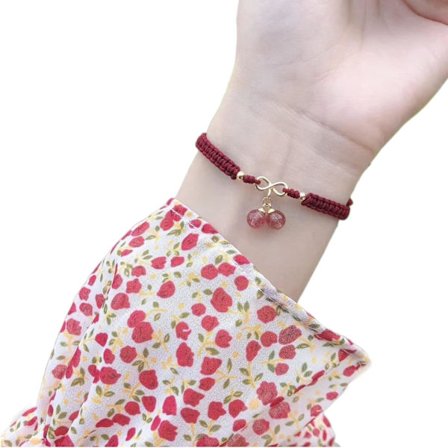 Kjerneknutet tauarmbånd for kvinner, gave til kjæreste, boudoir-stil, honning