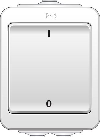 Norwesco 461056 Strömbrytare kapslad, IP44 2-pol, Strömbrytare & vägguttag