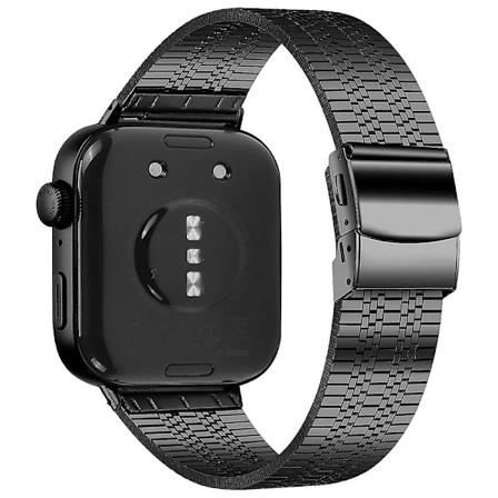 For Huawei Watch Fit 3 Reserveband 316L Rustfritt Stål Metallrem, Svart
