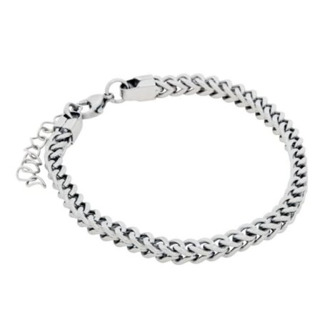 by BILLGREN Sander Steel Bracelet Accessoarer Herr Silver 19 cm