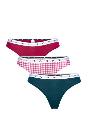 3P Thong Stringit Alusvaatteet Monivärinen/Kuvioitu Tommy Hilfiger