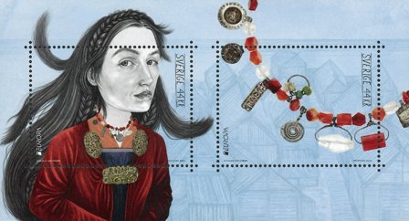 Sverige - EUROPA 2025 Nationale arkæologiske opdagelser - Postfrisk miniark