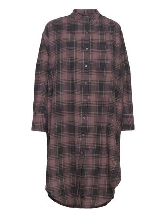 Believe Shirtdress Shadow Check Patterned Moshi Moshi Mind
